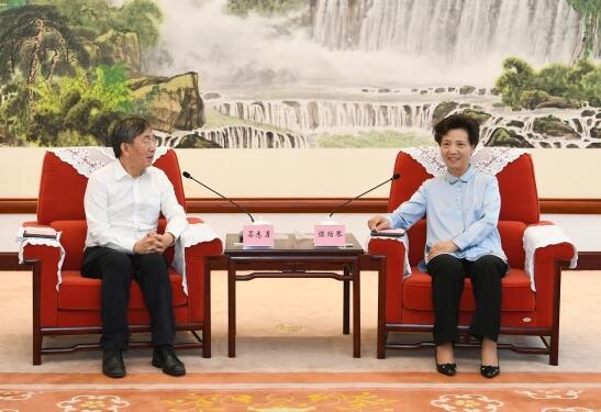 中國電建集團(tuán)公司黨委書記、董事長晏志勇拜會(huì)貴州省委副書記、省長諶貽琴