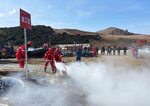 中國安能第二工程局四川涼山項目部開展防火、防汛、防地質(zhì)災(zāi)害綜合演練