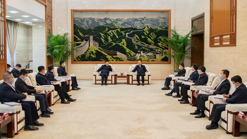 鄒磊寇偉會見中國南水北調(diào)集團董事長蔣旭光、總經(jīng)理張宗言