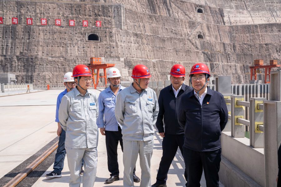 國資委黨建局局長、央企團工委書記姚煥調(diào)研白鶴灘水電站