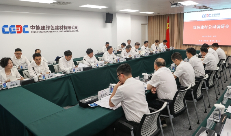 中國能建黨委書記、董事長宋海良到綠色建材公司調(diào)研