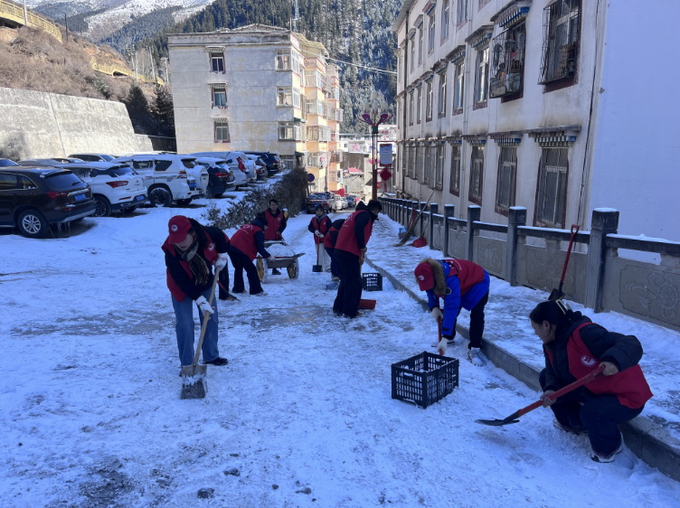 挺膺擔(dān)當(dāng)志愿服務(wù)，清冰除雪保障安全